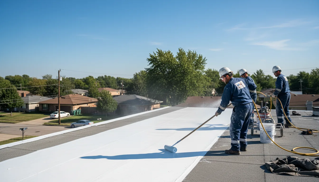 Commercial roof coating in Fine, NY near me